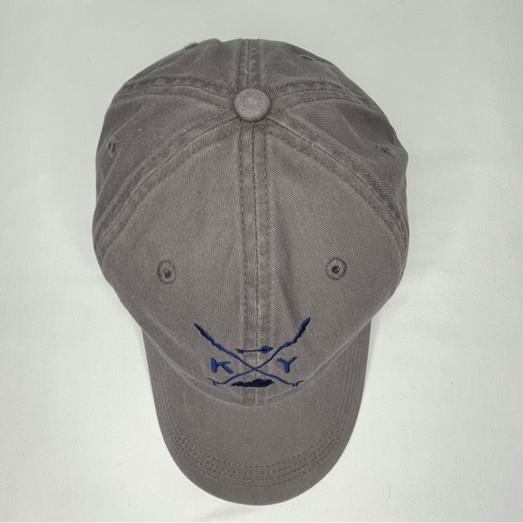 Grey Kentucky Shop Local Baseball Hat with Blue Embroidery - Picture 4 of 11